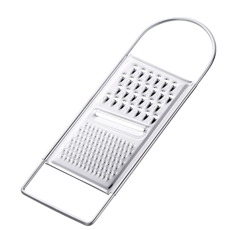 Silver Grater Нержавеющая Сталь Многофункциональная ручная Картофельная терка для лимонов устройство резки овощей и фруктов машина для очистки лука терка для моркови и сыра кухонный инструмент - Цвет: Silver Grater