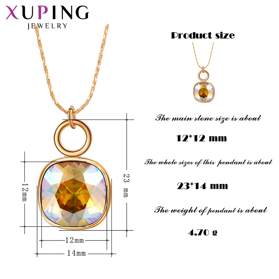 Xuping элегантный очаровательный стиль Кристаллы от Swarovski позолоченный кулон для женщин День святого Валентина подарки SS1-3020