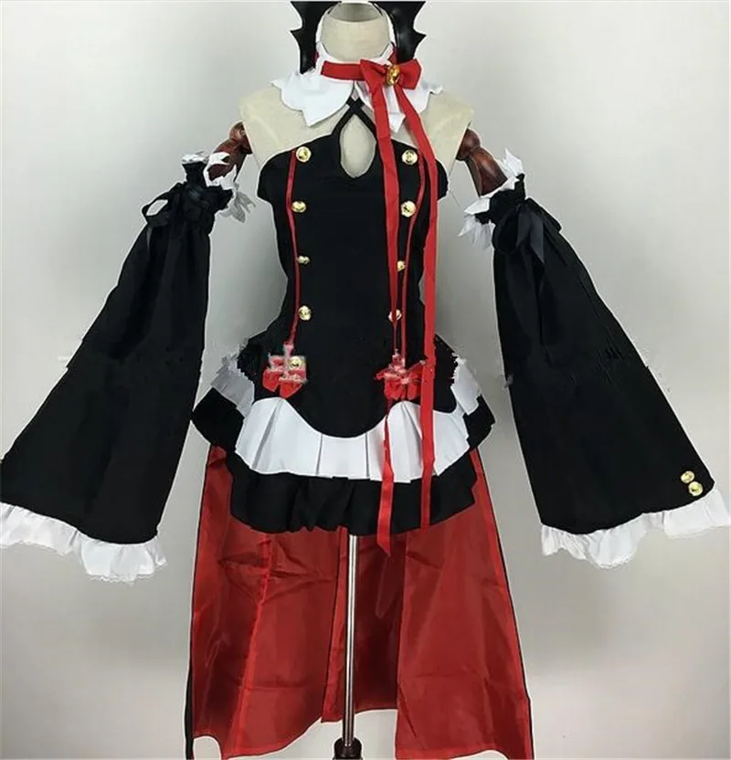 Аниме Серафим конца Owari no Seraph Krul Tepes Косплей Костюм Полный комплект сексуальное