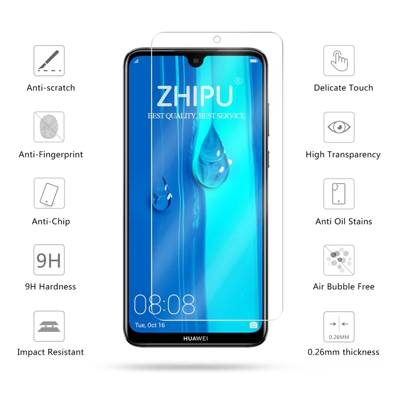 Закаленное стекло для Huawei Y MAX 7 12 защита экрана 2.5D 9H Премиум защитная