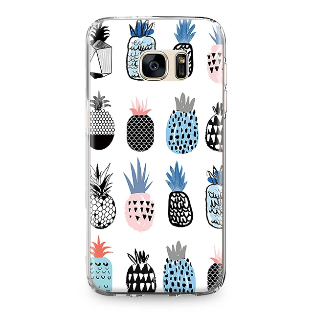 0807 Единорог в форме листьев и цветка чехол с пандой для samsung Galaxy S4 S5 S6 S7 край S8 S9 S10 Plus Note 4 5 8 9 Силиконовый Футляр для телефона - Цвет: 0807