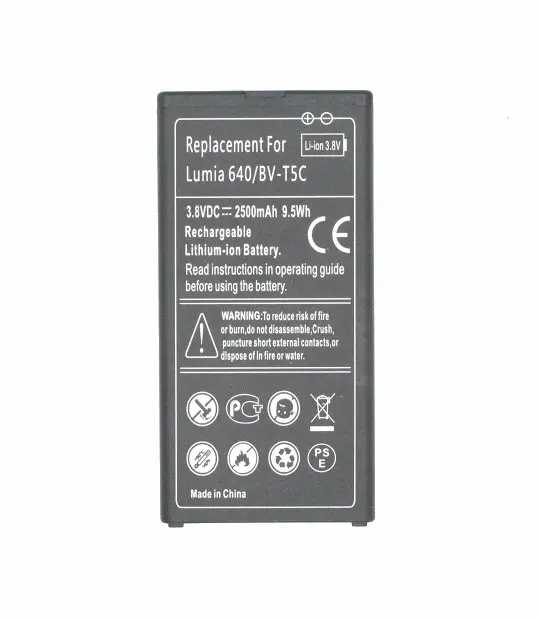 ITopZea 1x2500mAh/9.5Wh BV T5C / BVT5C Сменный аккумулятор для Nokia Microsoft Lumia 640 RM 1073|battery for|battery for