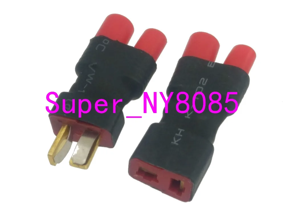 2 шт./компл. T Plug Deans to 3 5 мм Bullet Male & Female без провода разъем адаптера для батареи Walkera