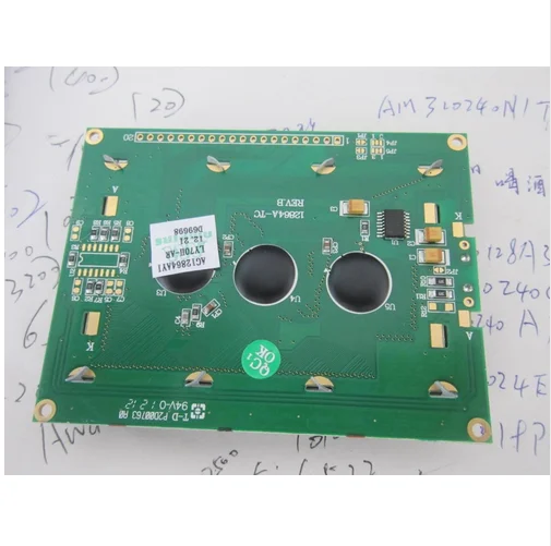 Для Ampire 12864A TC AG12864A AG12864AYI ЖК экран желто зеленый оригинальный|ЖК-экраны и панели