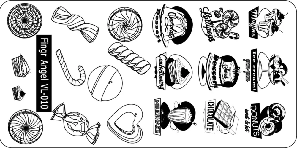 10 шт. трафареты для стемпинга дизайна ногтей с 20 слотами|plate ornament|plate definitionplate red |