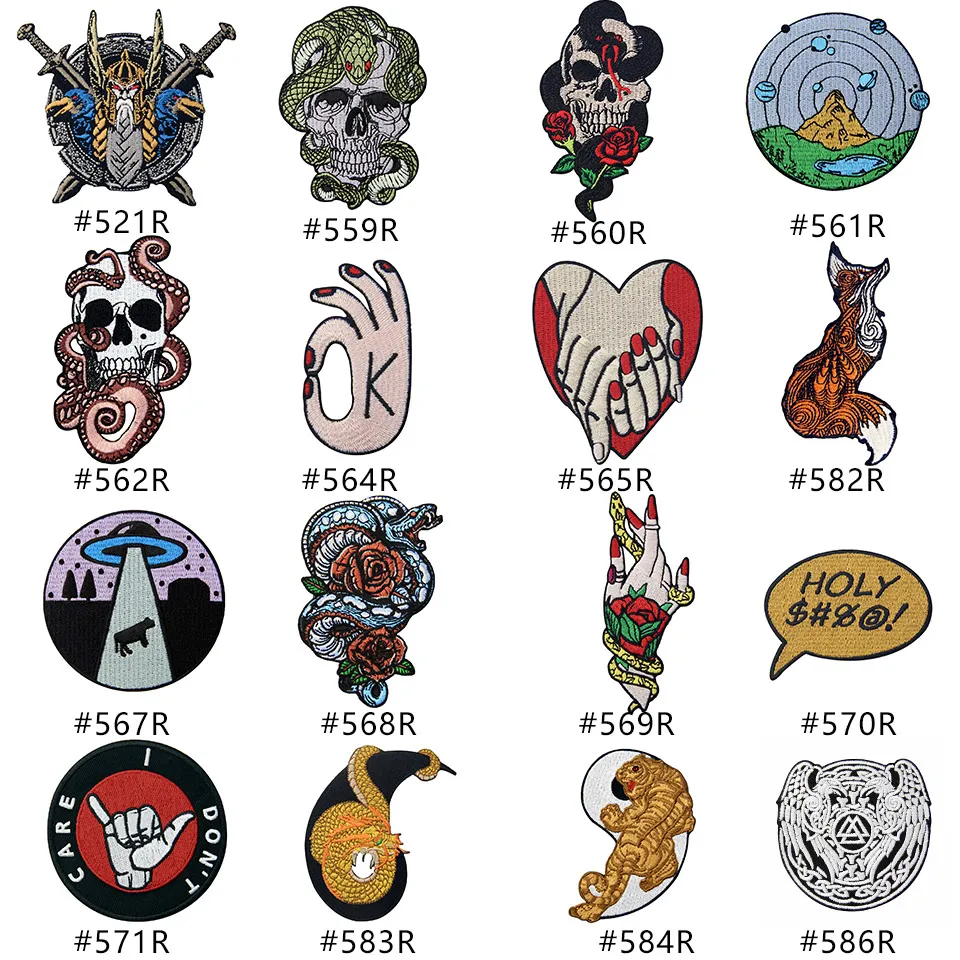 Нашивка Embird вышитые тканевые нашивки старинные тотемные универсальные 3D