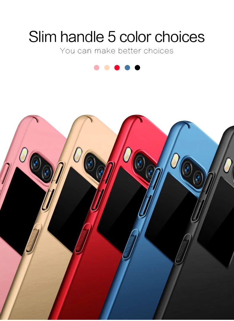 For Meizu Pro 7 Case Ultra-thin Smooth Cover Hard PC Protective Back 5.2&quot Free Shipping HATOLY |
