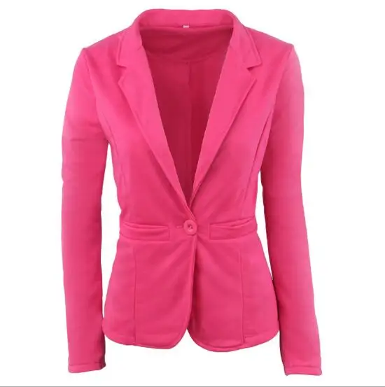 

Blazer Women suit 2018 fashion plus Candy Color Jackets Slim yards brand Ladies Blazers Work Wear Jacket Fall Promotion