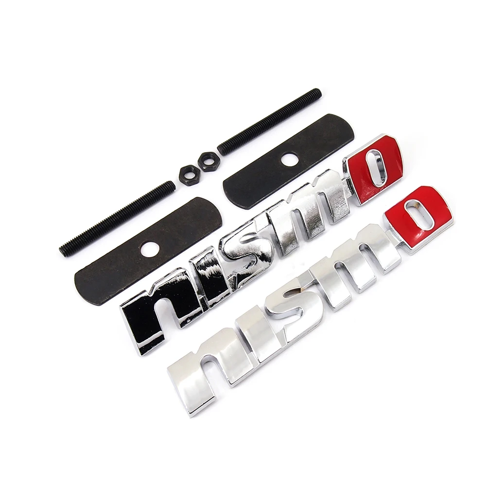 Автомобильные наклейки Nismo хромированный металлический передний накладной