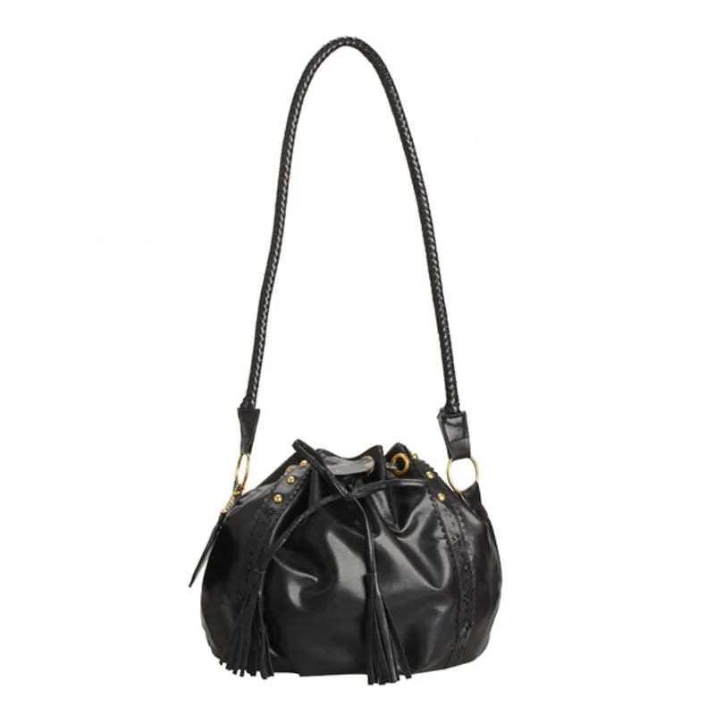 

Korean Women Lady Shoulder Bag PU Leather Tassel Messenger Crossbody Bags Best Sale-WT