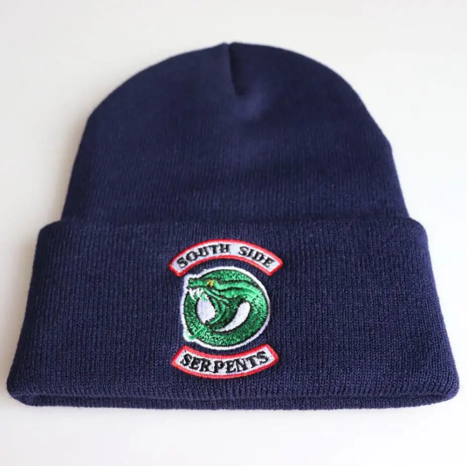 VEVEFHUANG аниме фильм ривердейл Jughead Jones косплей аксессуары шапки для женщин и мужчин хлопок шерсть купольная Кепка Archie Veronica Betty Emb - Цвет: 02