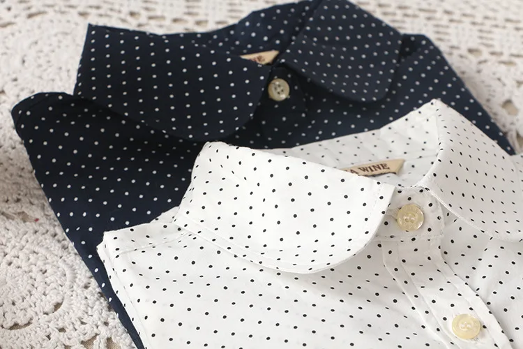 New Floral Long Sleeve Fashion Cotton Blouse Turn-Down Collar Shirt Blousas Feminino Ladies Blouses Womens Tops