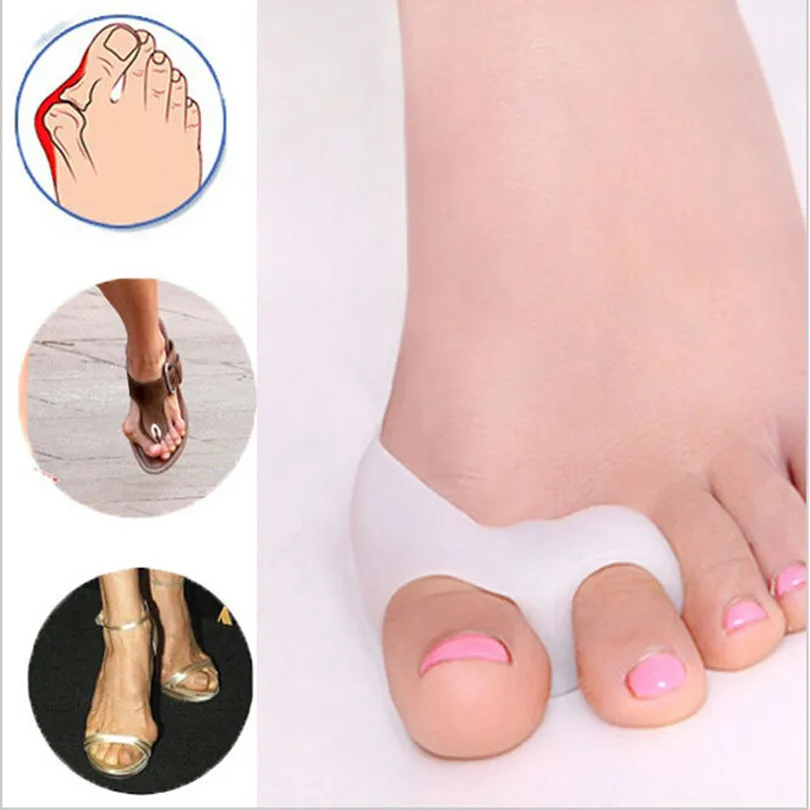 

2pcs Gel Bunion Toe Separator Feet Care Pedicure Soft Gel Pro Hallux Valgus Sosu Health Monitors Foot Callus Pain Relief