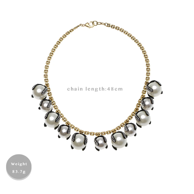 Amorita boutique vintage Simulated-pearl short Necklaces