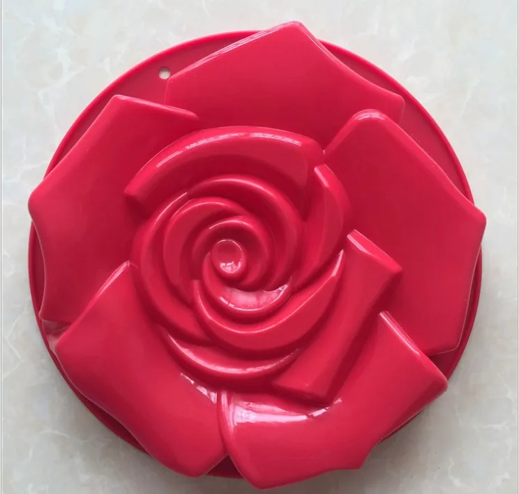 

Single large rose baking pan silicone cake mould single - hole large silicone mold