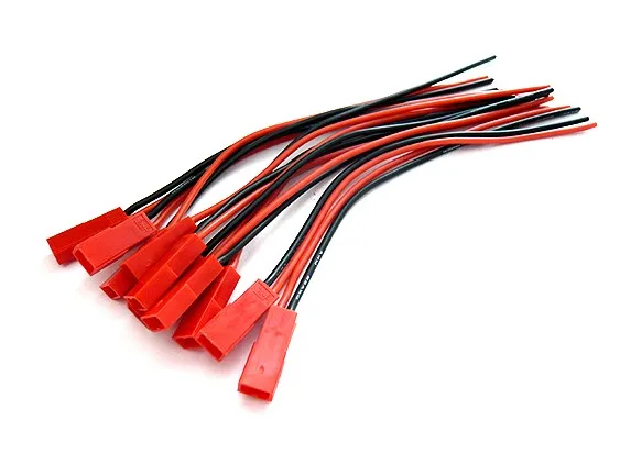 10 шт. силиконовый разъем 22AWG 100 мм JST свинцовый провод розетка штекер для DIY RC LiPo
