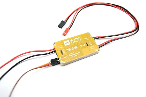 Двойной выход Matek BEC 4A/5 V 4A 5 12V (со встроенным переключателем управления Aux RC и