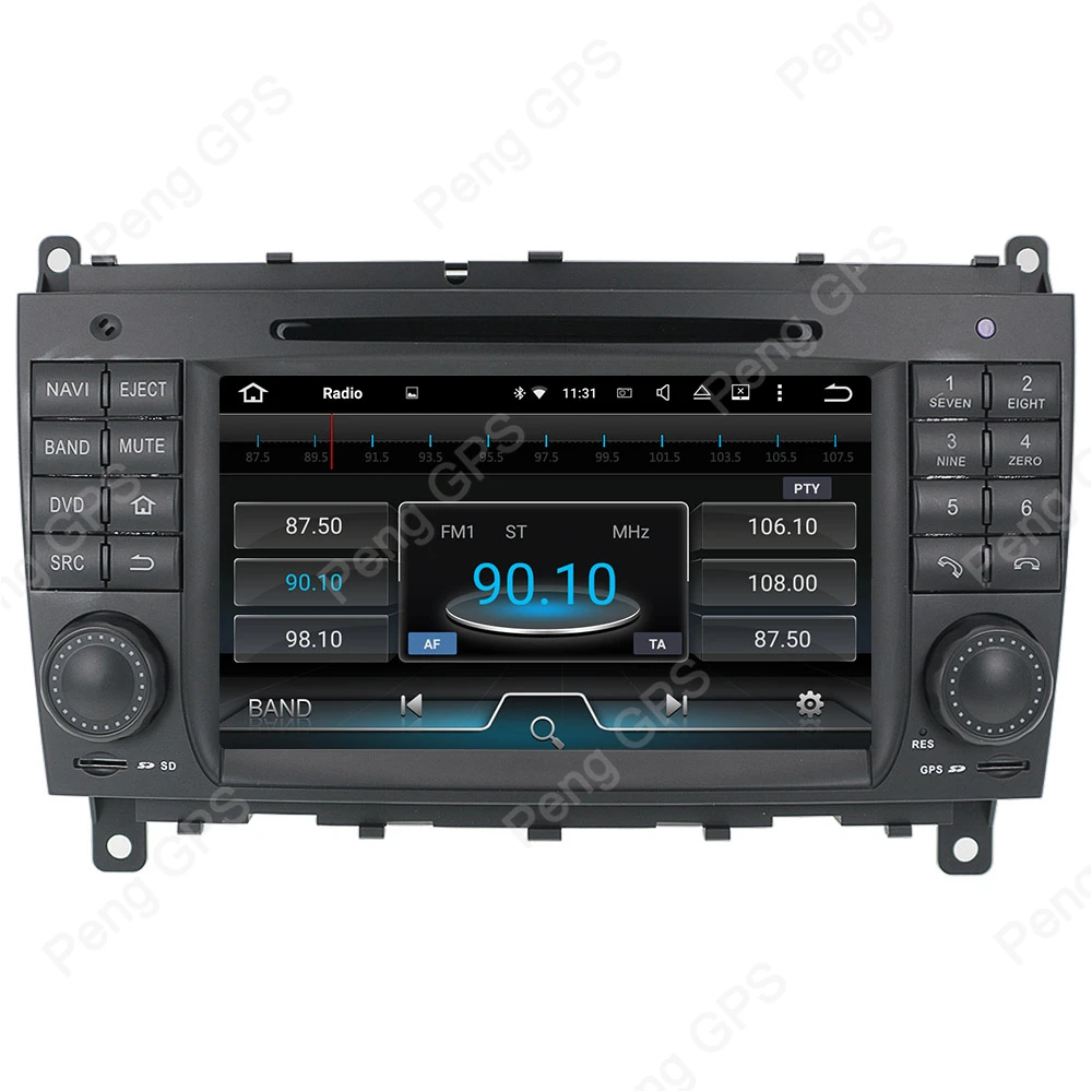 Octa Core CD DVD плеер 2 Din стерео Android 8 0 автомобильное радио для Benz C- W203 CLK W209 GPS навигация