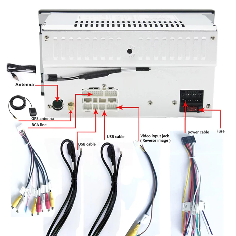 7 дюймов 1024 Автомагнитола 2 Din Android 7,1 автомобильный dvd-плеер gps Wifi Bluetooth радио четырехъядерный Руль Камера заднего вида плеер