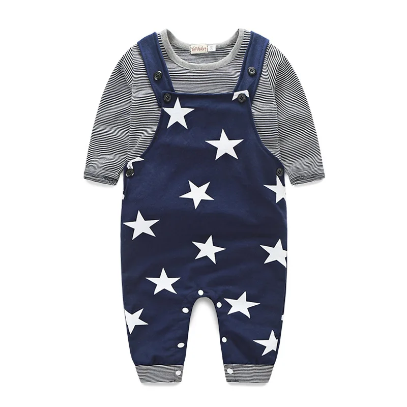 Комплекты одежды для малышей 2018 осенний хлопковый комплект маленьких мальчиков