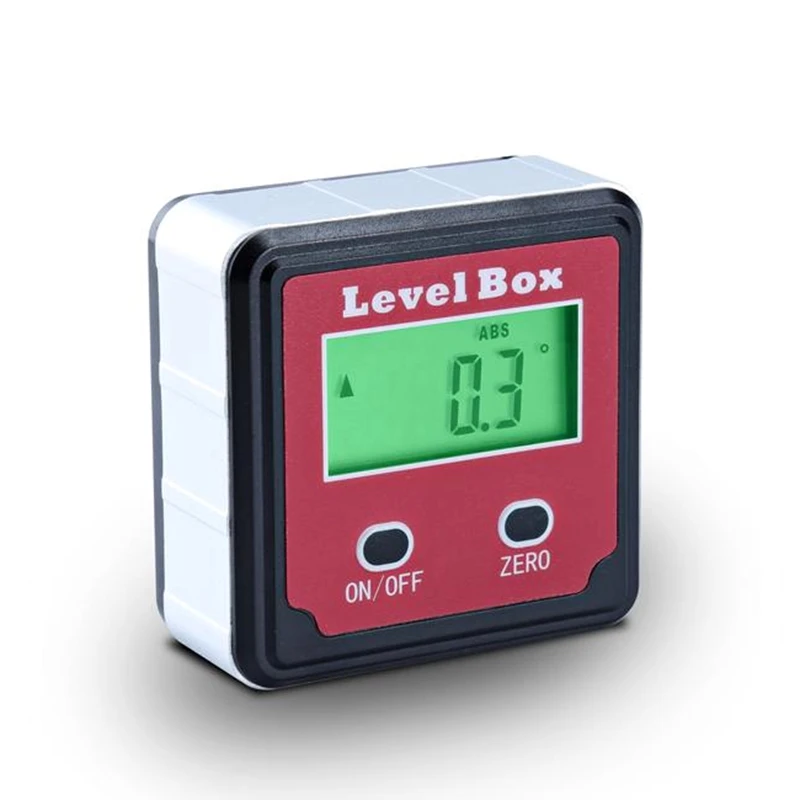 Карманный Цифровой Инклинометр транспортир 360 коническая коробка Магнитная база