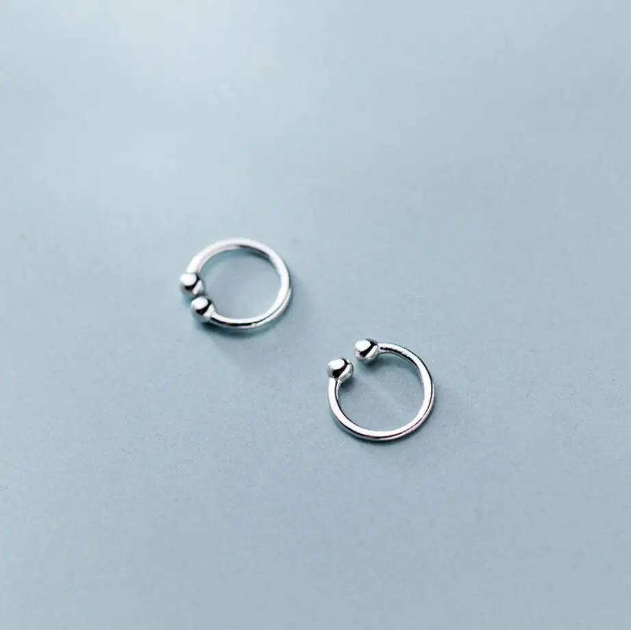 S92-5 одноцветные серьги из стерлингового серебра SIL с манжетами A1929 | Украшения и