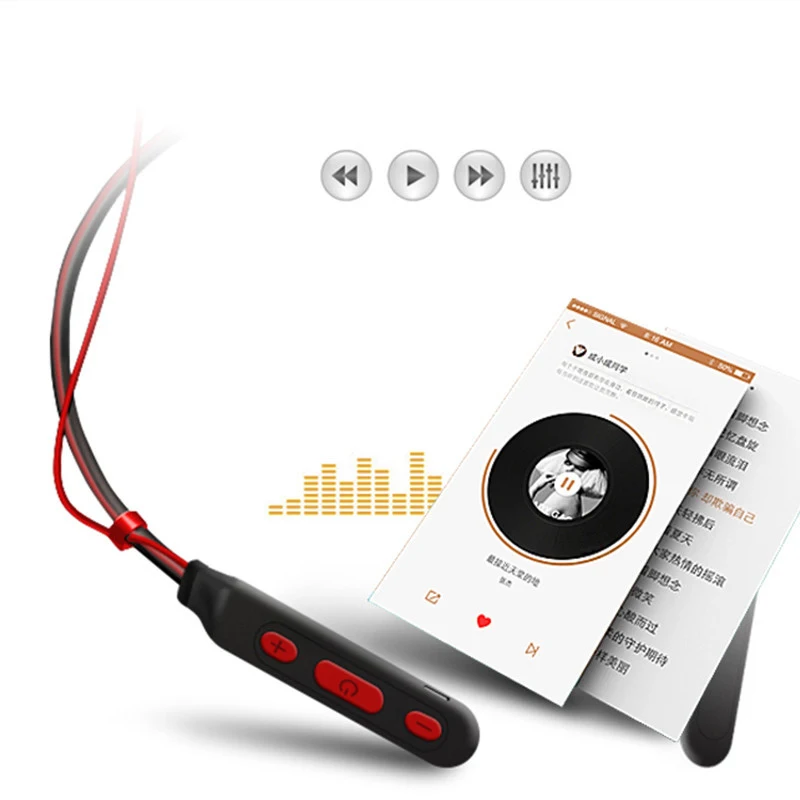 Bluetooth наушники беспроводные Bluetooth наушники Спортивная гарнитура Музыка бас с микрофоном для iPhone android Xiaomi huawei мобильный телефон