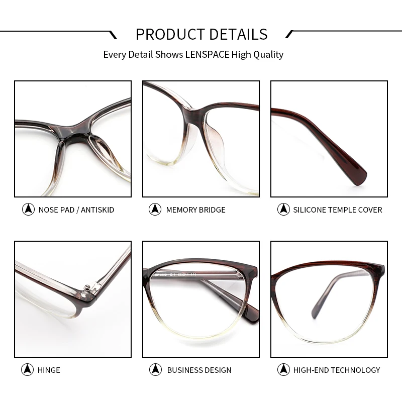 Металлические женские очки TR90 оправа кошачий глаз для женщин Близорукость