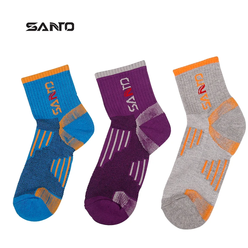 SANTO 1 пара S005 спортивные женские хлопковые носки Влагоотводящая дышащая