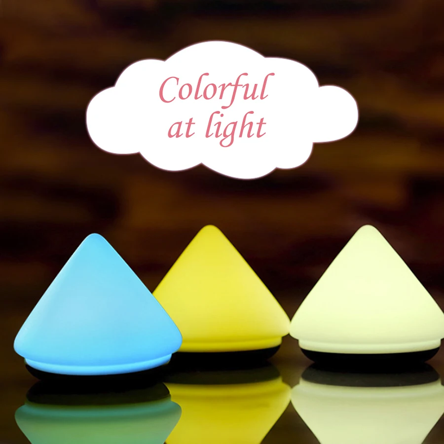 

EeeToo LED Night Light Children Colorful Animal Silicone Touch Night Lamp Battery Powered/USB Charging Baby Kid Nightlight Child