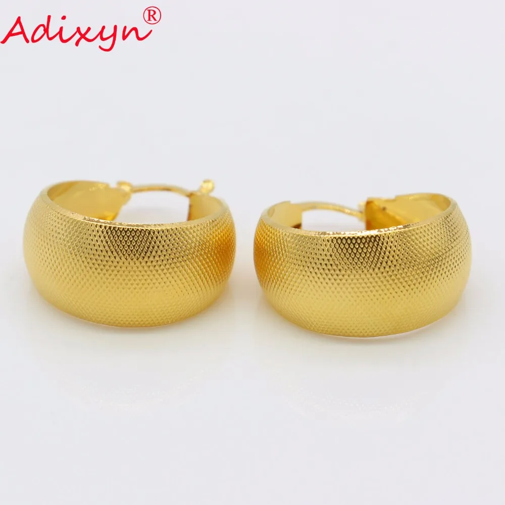 Adixyn Новое Поступление Золотые серьги-кольца для женщин/девушек золотые вечерние ювелирные изделия Висячие серьги N06223