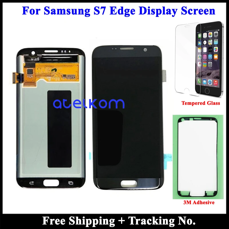 100% tested Super AMOLED For SAMSUNG S7 Edge LCD Display for Samsung G935F Screen Touch Digitizer Assembly | Мобильные телефоны и