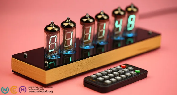 Супер Распродажа! 6 бит IV11 светодиодные светящиеся цифровые часы Nixie Tube набор