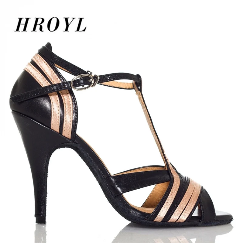 Туфли HROYL женские для латиноамериканских танцев бальные туфли танго на каблуках