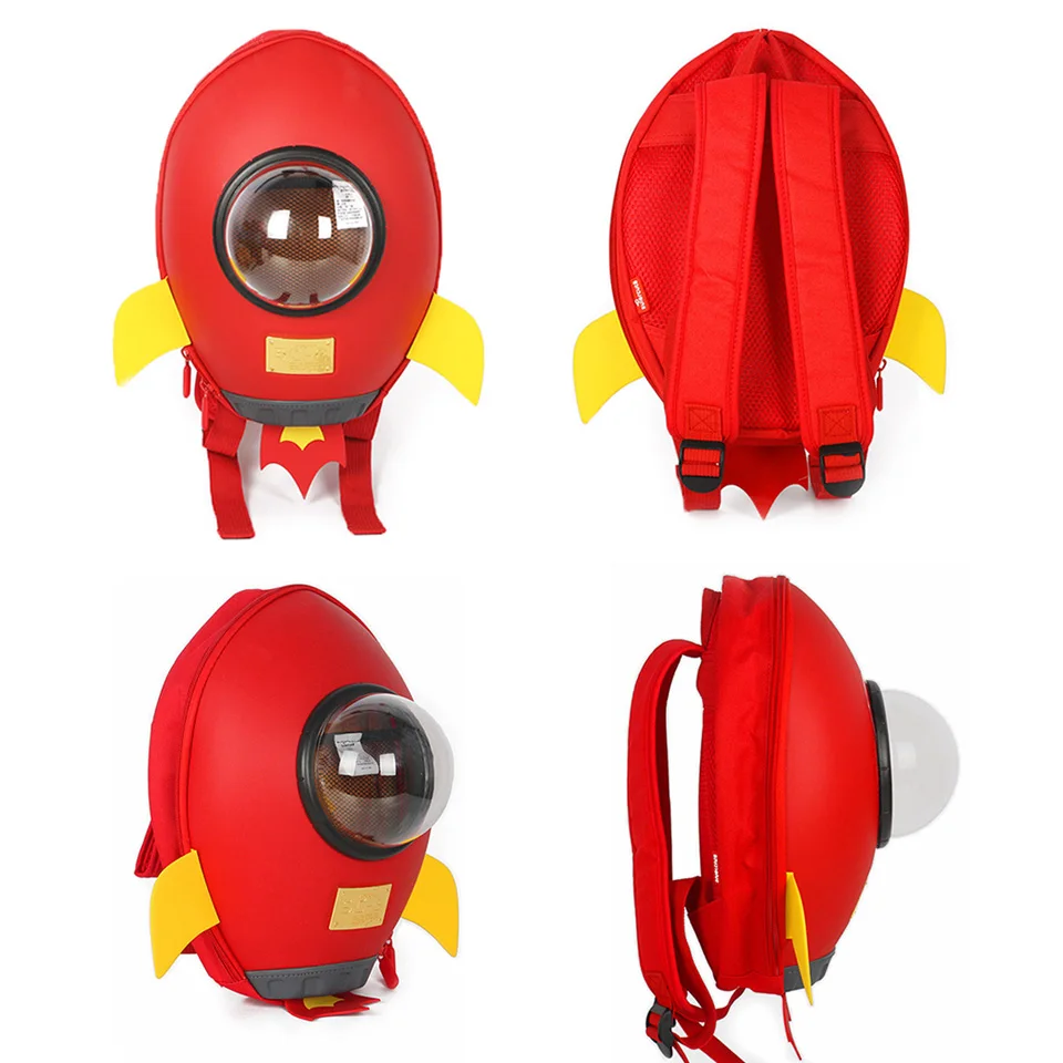 INT'G 3D Rocket Детский рюкзак мультфильм плюшевая сумка для девочек детские рюкзаки