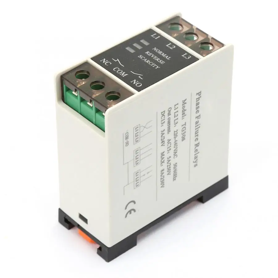 Ethernet реле TG30S 220-440 В AC мини 3-реле контроля последовательности фаз защитного напряжения фазовое реле с фиксацией