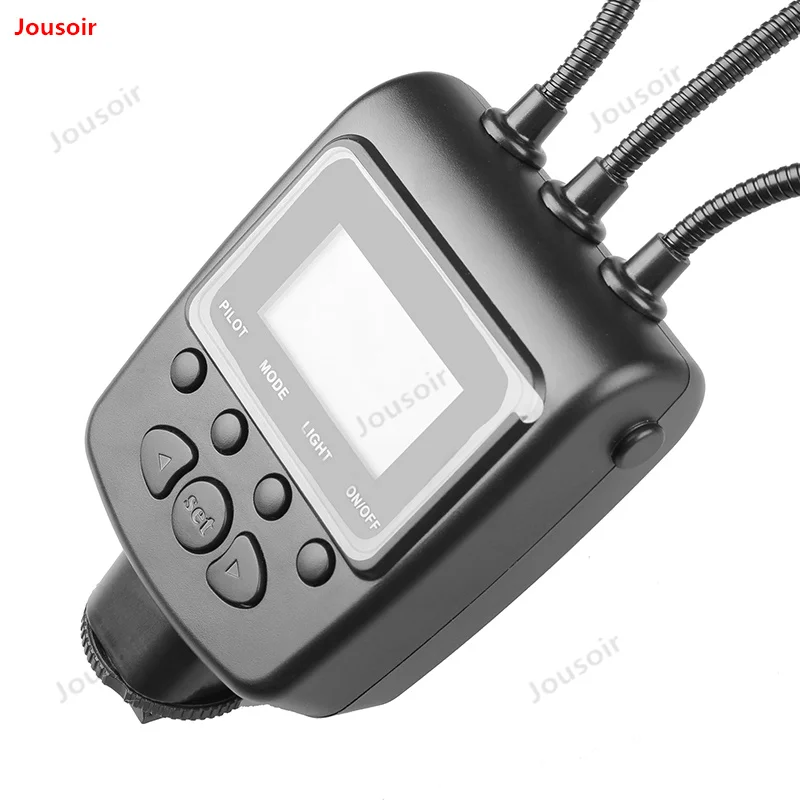 Светодиодный макро фонарик с двумя головками лампа для камеры металлическими