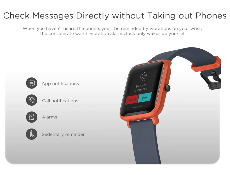 Huami Amazfit Bip Смарт часы Bluetooth gps Спорт монитор сердечного ритма IP68 Водонепроницаемый напоминание о звонках MiFit приложение сигнализация вибрация