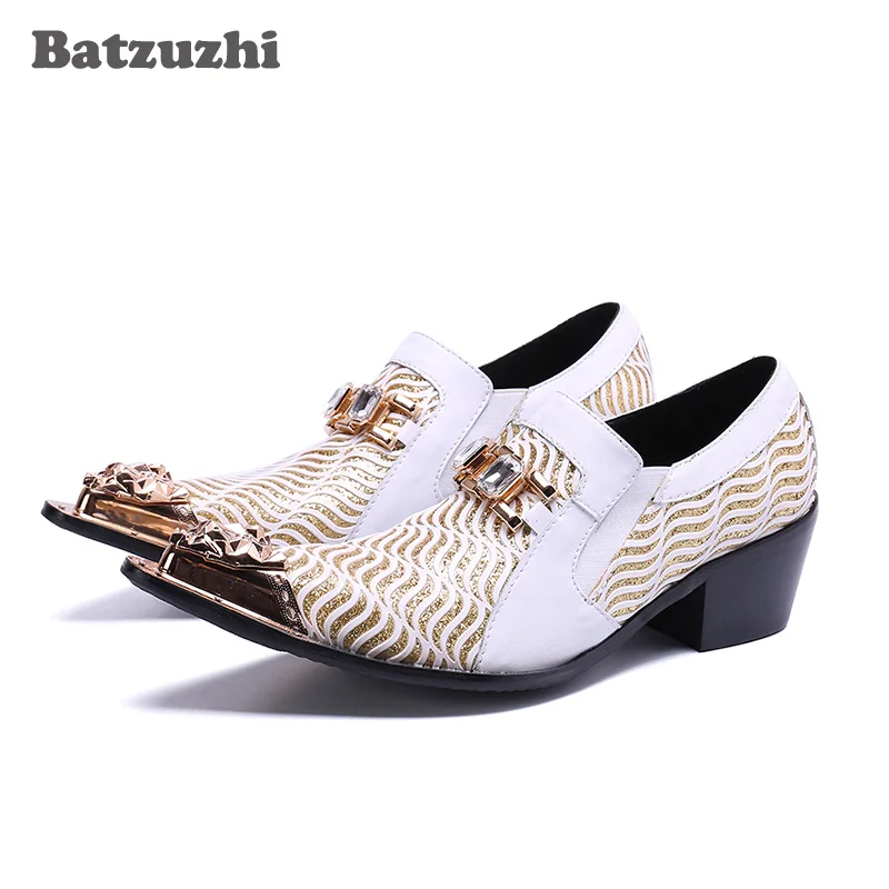 Batzuzhi/Мужская обувь на высоком каблуке 6 5 см Zapatos de Hombre официальная мужская