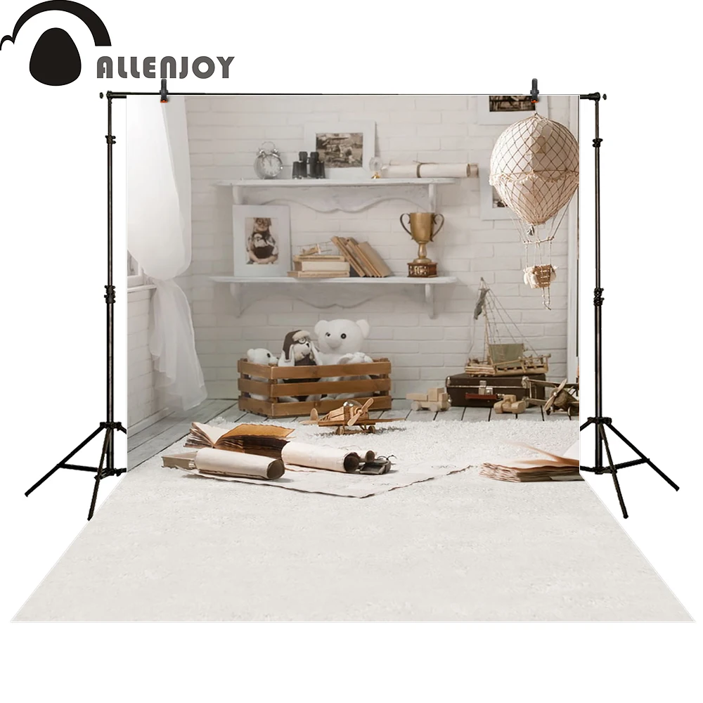 Allenjoy фоны для фотостудии игрушечный дом детский Душ книга окно компьютерная