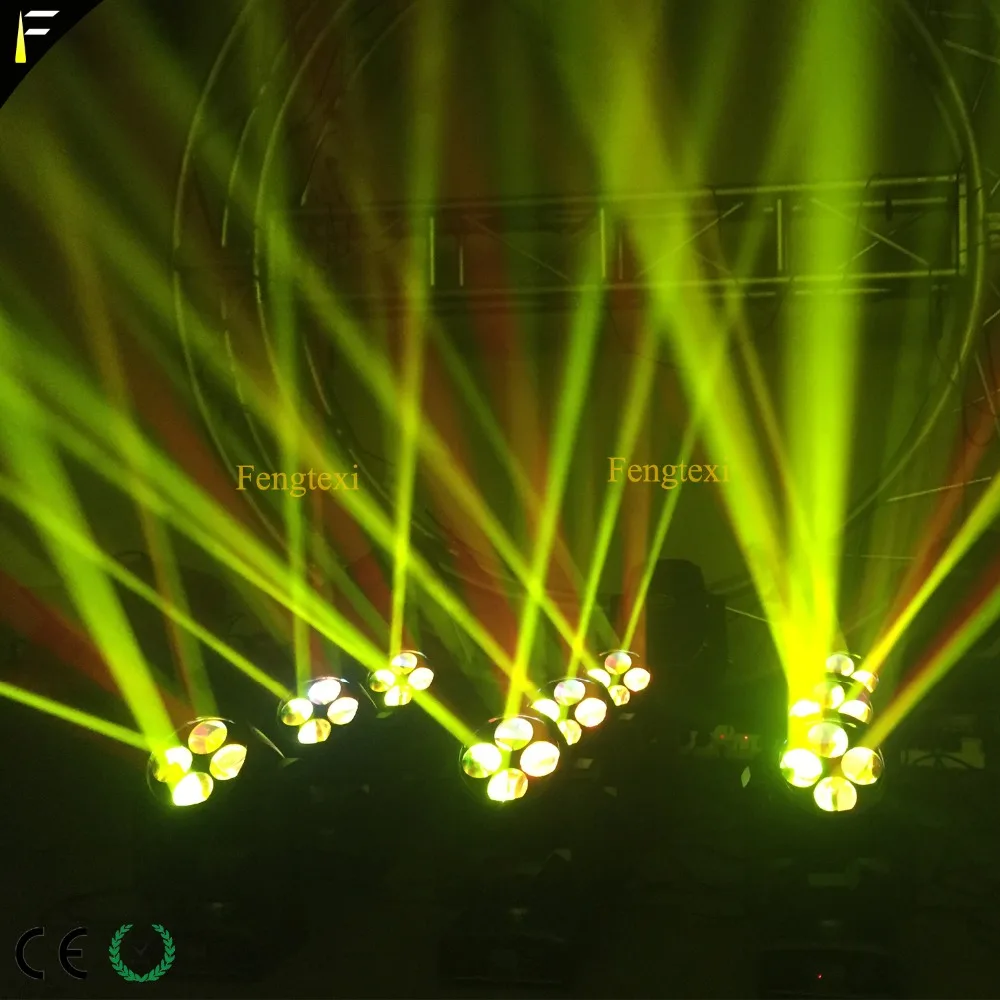 Бесплатная доставка Dmx512 супер стробоскопический луч Led RGBW 4x10 Вт движущийся