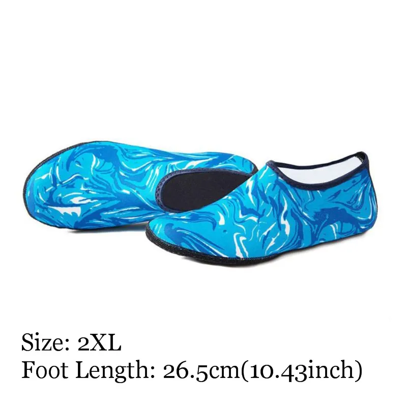 1--2XL Женские, мужские, летние, для йоги, спорта, пляжа, водонепроницаемая обувь, камуфляж, принт, дайвинг, подводное плавание, Аква носки, для плавания, быстросохнущие, босиком Тапочки - Цвет: 1--2XL