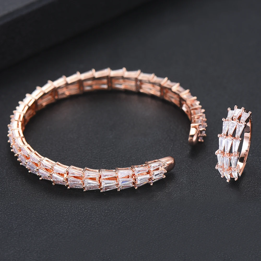 Missvikki регулируемый браслет с открытым кольцом комплект ювелирных изделий для