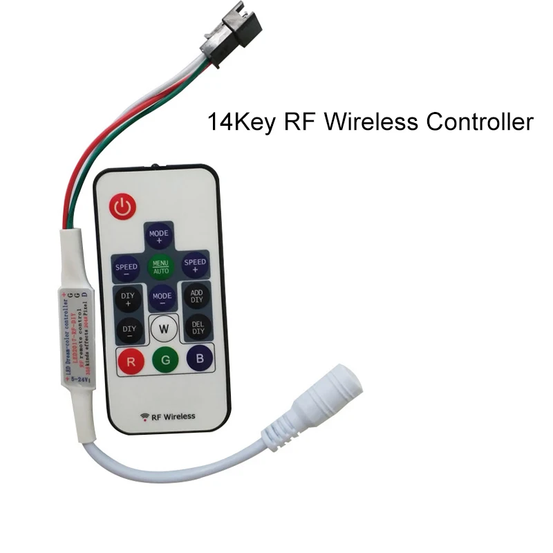Лучшая цена WS2811 WS2812B ИК/RF/Bluetooth светодиодный контроллер Dc5-24V светодиодный пиксель контроллер для светодиодный полоски