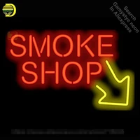 neon sign for smoke shop with right arrow neon light sign custom design restaurant hotel neon signs for sale light up signs