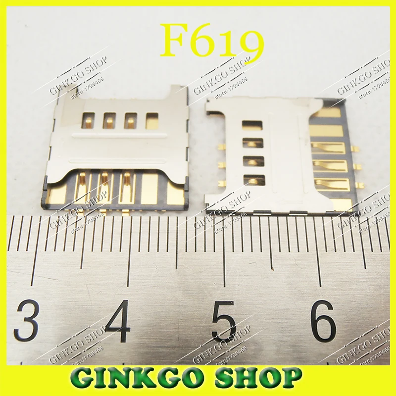 10 шт. разъем для считывателя sim карт samsung F619 C3730 3730C S5570C T959 S8500 слот карты Бесплатная
