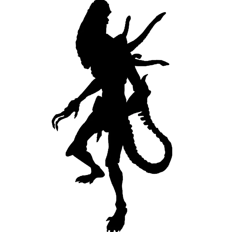 

7.3cm*14.4cm Bardian Aliens Vinyl Decal Car Window Sticker Black/Silver S6-3365