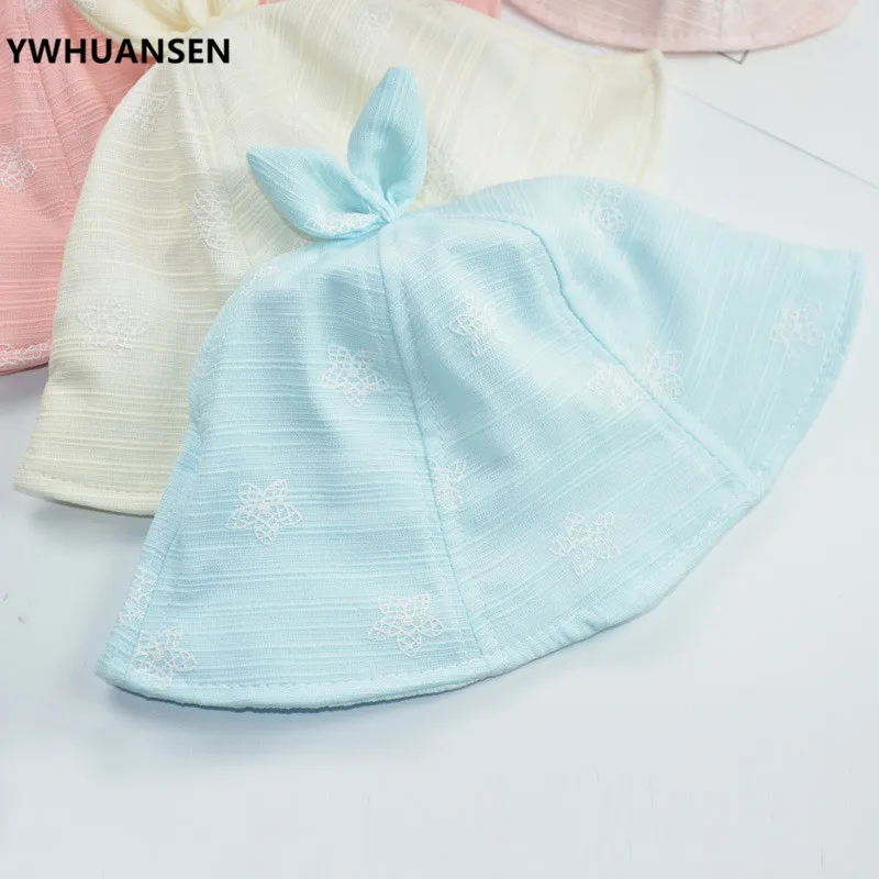 YWHUANSEN 6-18M хлопковые шляпы-ведерки для маленьких девочек солнцезащитные летние