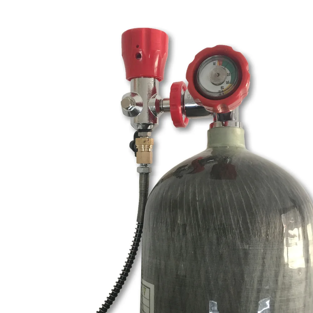 Verkaufen Air Condor Pcp Gun 6.8L CE Scuba Tauchen Flaschen 300bar/4500psi Gas Carbon Faser Zylinder Mit Ventil Füllen Station AC168101