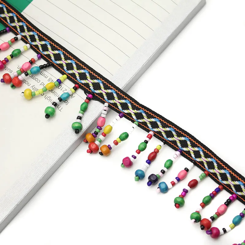 45 см/Лот разнообразные бусины кружевная отделочная лента тканевая этнический